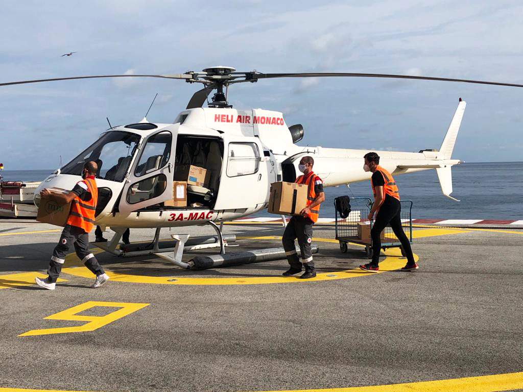 Croix Rouge Monegasque Mission Saint Dalmas de Tendes - Heli Air Monaco